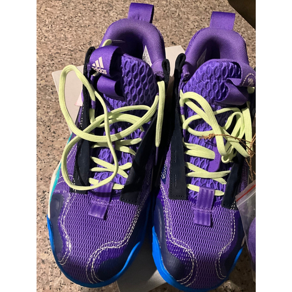 Women’s Exhibit B Active Adidas Basketball Sneakers Size 8.5 - Picture 11 of 12